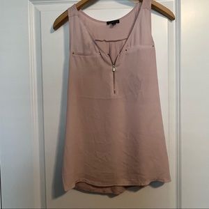 Express blush work tank top